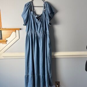 Lane Bryant Light Blue Maxi Dress
